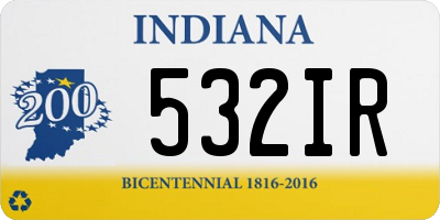 IN license plate 532IR