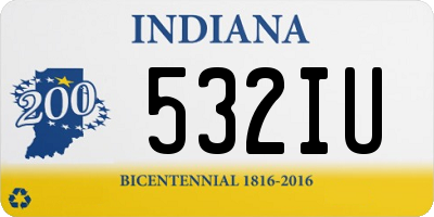 IN license plate 532IU
