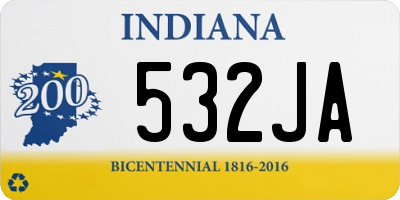 IN license plate 532JA