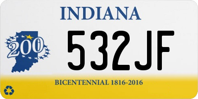 IN license plate 532JF