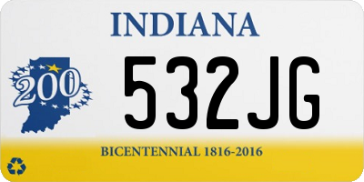 IN license plate 532JG