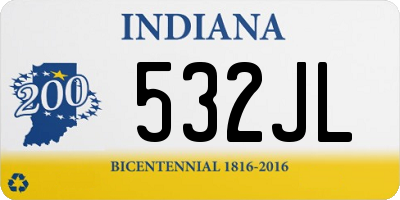 IN license plate 532JL