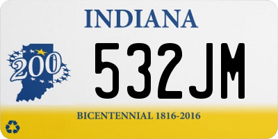 IN license plate 532JM