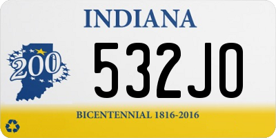 IN license plate 532JO