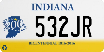 IN license plate 532JR