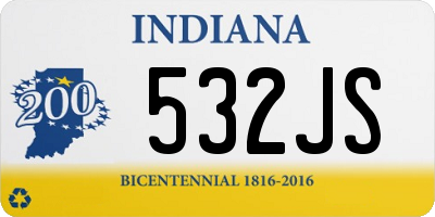 IN license plate 532JS