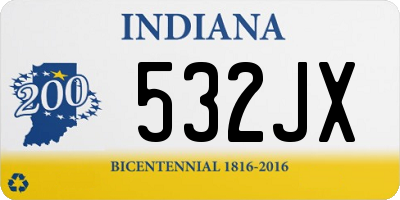 IN license plate 532JX