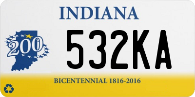 IN license plate 532KA