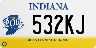 IN license plate 532KJ