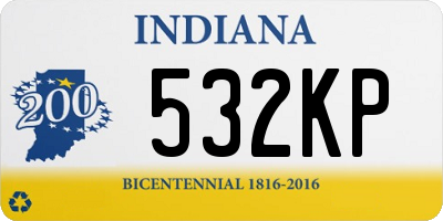 IN license plate 532KP