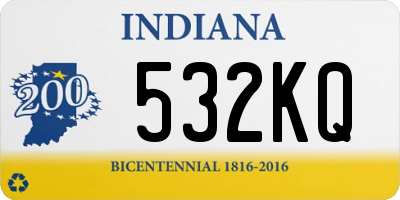 IN license plate 532KQ