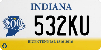 IN license plate 532KU