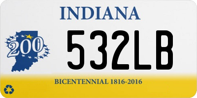 IN license plate 532LB