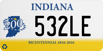 IN license plate 532LE