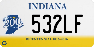 IN license plate 532LF