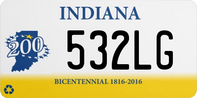 IN license plate 532LG