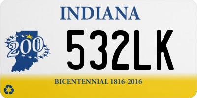 IN license plate 532LK