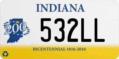 IN license plate 532LL