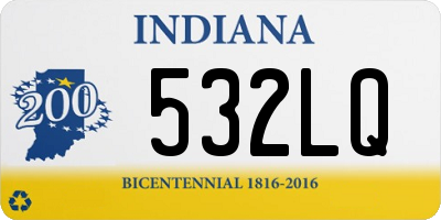 IN license plate 532LQ