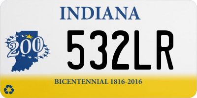 IN license plate 532LR