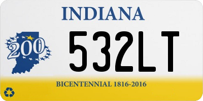 IN license plate 532LT