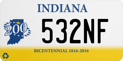 IN license plate 532NF