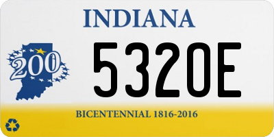 IN license plate 532OE