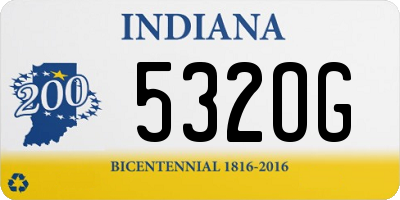 IN license plate 532OG