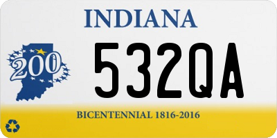 IN license plate 532QA