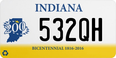 IN license plate 532QH