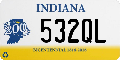 IN license plate 532QL