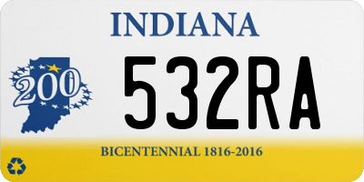 IN license plate 532RA