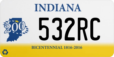 IN license plate 532RC