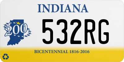 IN license plate 532RG