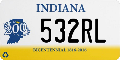 IN license plate 532RL