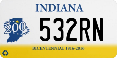 IN license plate 532RN