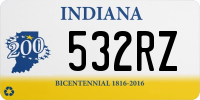 IN license plate 532RZ