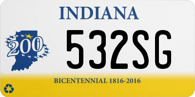 IN license plate 532SG