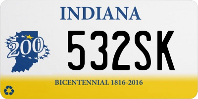 IN license plate 532SK