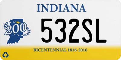 IN license plate 532SL