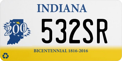 IN license plate 532SR