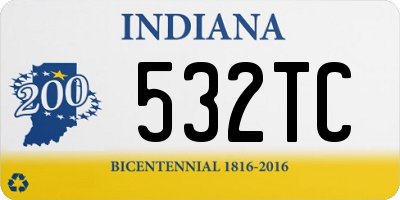 IN license plate 532TC