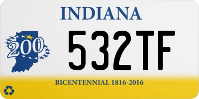 IN license plate 532TF