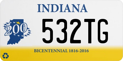 IN license plate 532TG