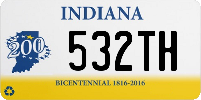 IN license plate 532TH