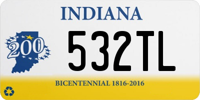 IN license plate 532TL