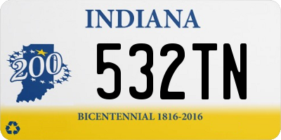 IN license plate 532TN