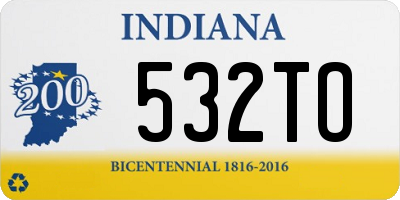IN license plate 532TO