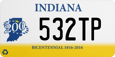 IN license plate 532TP