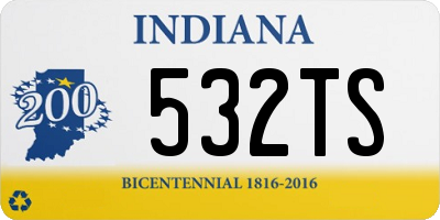 IN license plate 532TS